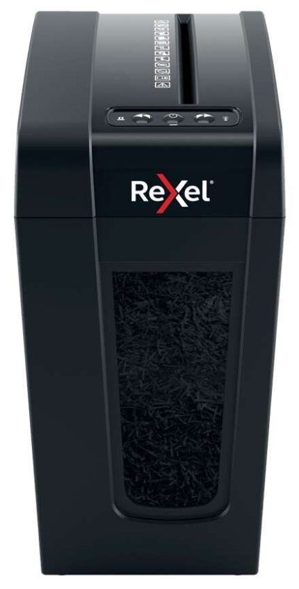 Rexel Secure X8-SL Whisper-Shred Distruggidocumenti manuale a taglio a particelle P-4 - Silenzioso - Distrugge fino a 8 fogli - Cestino da 14 L - Colore nero