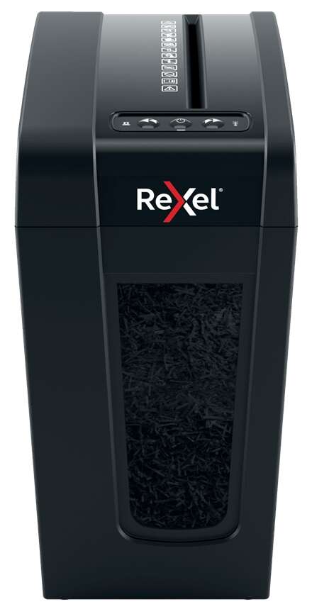 Rexel Secure X8-SL Whisper-Shred Distruggidocumenti manuale a taglio a particelle P-4 - Silenzioso - Distrugge fino a 8 fogli - Cestino da 14 L - Colore nero