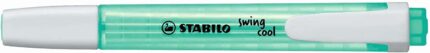Stabilo Swing Cool Pennarello fluorescente - Corpo piatto - Punta smussata - Tratto tra 1 e 4 mm - Inchiostro a base d'acqua - Antisecante - Colore turchese