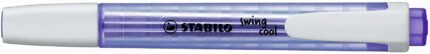 Stabilo Swing Cool Pennarello fluorescente - Corpo piatto - Punta smussata - Tratto tra 1 e 4 mm - Inchiostro a base d'acqua - Antisecante - Colore lavanda