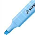 Stabilo Swing Cool Pastel Pennarello fluorescente - Corpo piatto - Punta smussata - Tratto tra 1 e 4 mm - Inchiostro a base d'acqua - Antisecante - Colore Blu Ventoso - immagine 2