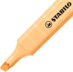Stabilo Swing Cool Pastel Pennarello fluorescente - Corpo piatto - Punta smussata - Tratto tra 1 e 4 mm - Inchiostro a base d'acqua - Antisecante - Colore Arancione pallido - immagine 2