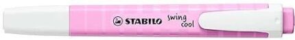 Stabilo Swing Cool Pastel Pennarello fluorescente - Corpo piatto - Punta smussata - Tratto tra 1 e 4 mm - Inchiostro a base d'acqua - Antisecante - Colore Fucsia Helado