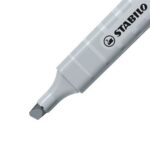 Stabilo Swing Cool Pastel Pennarello fluorescente - Corpo piatto - Punta smussata - Tratto da 1 a 4 mm - Inchiostro a base d'acqua - Antisecante - Colore Grigio polveroso - immagine 2
