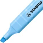 Stabilo Swing Cool Pastel Confezione da 4 pennarelli fluorescenti - Corpo piatto - Punta smussata - Tratto tra 1 e 4 mm - Inchiostro a base d'acqua - Antisecante - Colori assortiti - immagine 2