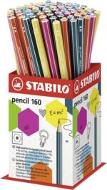 Stabilo Pencil 160 Espositore da 72 matite esagonali - Mina HB robusta da 2