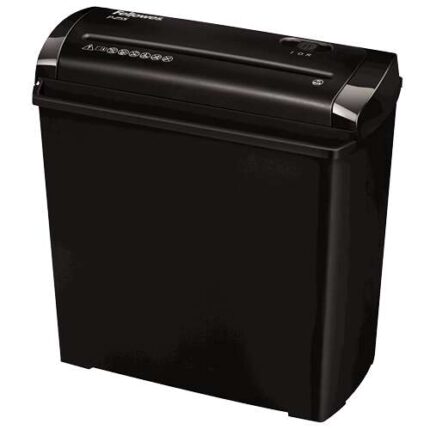 Fellowes P-25S Distruggidocumenti manuale a strisce P-1 - Distrugge fino a 5 fogli - Cestino da 11 L - Colore nero