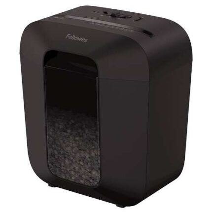 Fellowes LX25M Distruggidocumenti manuale a taglio mini P-4 - Distrugge fino a 6 fogli - Capacità del cestino 11