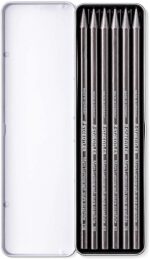 Staedtler Mars Lumograph Pure Graphite 100G Confezione da 6 matite di grafite - Tonalità brillanti - Durezze assortite - immagine 2