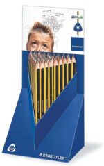 Staedtler Jumbo Noris 119 Espositore con 48 matite di grafite triangolari - Mina HB - Resistenza alla rottura