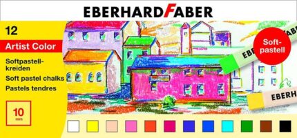Staedtler 2430 Confezione da 12 pastelli morbidi - Ottimi per mescolare i colori - Resistenti alla luce - Colori assortiti