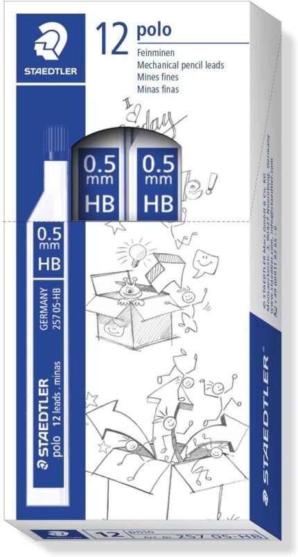 Staedtler Polo 257 Tubetto con mine di grafite - Durezza HB - Tratto 0
