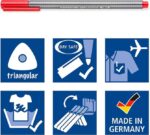 Staedtler Triplus Fineliner 334 Confezione da 40 pennarelli a punta fine - Tratto 0,3 mm circa - Inchiostro a base d'acqua - Colori assortiti - immagine 4