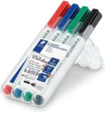 Staedtler Lumocolor Whiteboard Compact 341 Confezione da 4 pennarelli per lavagna bianca - Asciugatura rapida - Colori assortiti - immagine 2