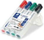 Staedtler Lumocolor 351 Confezione da 4 pennarelli per lavagna bianca - Asciugatura rapida - Colori assortiti - immagine 2