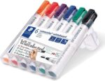 Staedtler Lumocolor 351 Confezione da 6 pennarelli per lavagna bianca - Asciugatura rapida - Colori assortiti - immagine 2