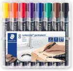 Staedtler Lumocolor 352 Confezione da 8 pennarelli indelebili - Asciugatura rapida - Colori assortiti