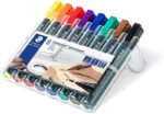 Staedtler Lumocolor 352 Confezione da 8 pennarelli indelebili - Asciugatura rapida - Colori assortiti - immagine 2