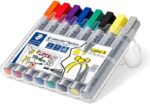Staedtler Lumocolor Flipchart 356 Confezione da 8 pennarelli indelebili - Inchiostro a base d'acqua - Colori assortiti - immagine 2