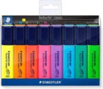 Staedtler Textsurfer Classic 364 Confezione da 8 evidenziatori fluorescenti - Asciugatura rapida - Tratto 1 - 5 mm - Colori assortiti