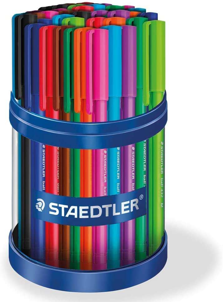 Staedtler Ball 432 Espositore da 50 penne a sfera - Tratto da 0