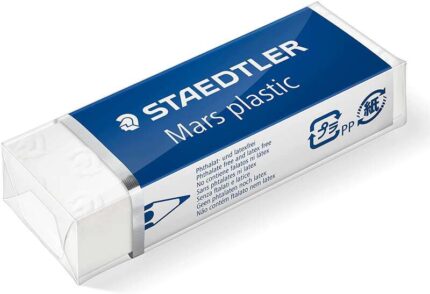 Staedtler Mars Plastic 526 50 Gomma da cancellare - Plastica - Alta precisione - Colore bianco