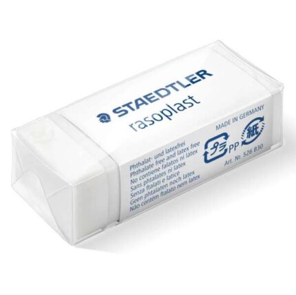 Staedtler Rasoplast 526 B30 Gomma da cancellare - Cancellazione di alta qualità - Residui minimi - Colore bianco