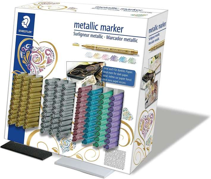 Staedtler Metallic Pen Espositore da 100 pennarelli - Tratto 1