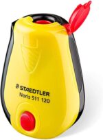 Staedtler Noris Temperamatite con contenitore - 1 foro - Affilatura in entrambe le direzioni - Colore giallo - immagine 2