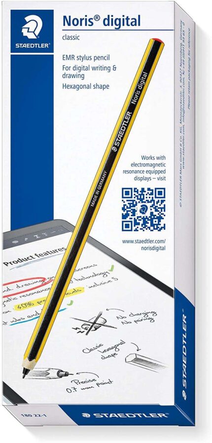 Staedtler Noris Digital Pacchetto matita digitale + 5 punte di ricambio - Superficie antiscivolo - Non necessita di ricarica