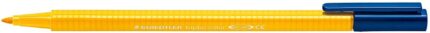 Staedtler Triplus Color 323 Pennarello a punta fine - Tratto di circa 1 mm - Inchiostro a base d'acqua - Colore giallo intenso