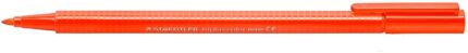 Staedtler Triplus Color 323 Pennarello a punta fine - Tratto circa 1 mm - Inchiostro a base d'acqua - Colore rosso neon