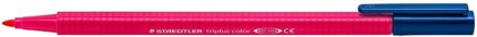 Staedtler Triplus Color 323 Pennarello a punta fine - Tratto circa 1 mm - Inchiostro a base d'acqua - Colore rosso bordeaux