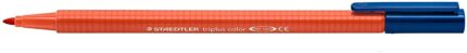 Staedtler Triplus Color 323 Pennarello a punta fine - Tratto circa 1 mm - Inchiostro a base d'acqua - Colore rosso scarlatto