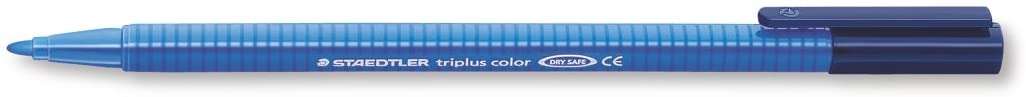 Staedtler Triplus Color 323 Pennarello a punta fine - Tratto circa 1 mm - Inchiostro a base d'acqua - Colore blu