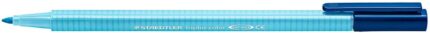 Staedtler Triplus Color 323 Pennarello a punta fine - Tratto di circa 1 mm - Inchiostro a base d'acqua - Colore blu acqua