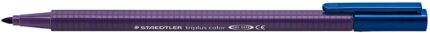 Staedtler Triplus Color 323 Pennarello a punta fine - Tratto di circa 1 mm - Inchiostro a base d'acqua - Colore blu indaco
