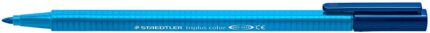 Staedtler Triplus Color 323 Pennarello a punta fine - Tratto circa 1 mm - Inchiostro a base d'acqua - Colore blu cobalto