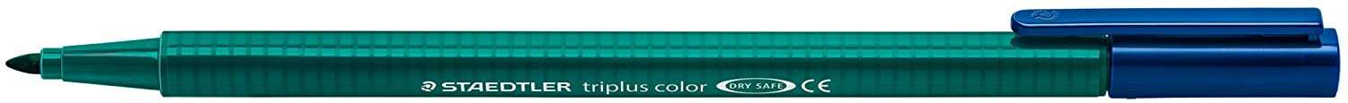 Staedtler Triplus Color 323 Pennarello a punta fine - Tratto 1 mm circa - Inchiostro a base d'acqua - Colore blu marino