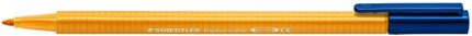 Staedtler Triplus Color 323 Pennarello a punta fine - Tratto di circa 1 mm - Inchiostro a base d'acqua - Colore Arancione chiaro