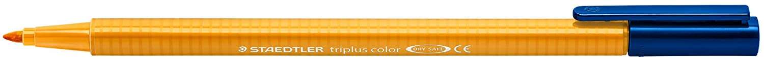 Staedtler Triplus Color 323 Pennarello a punta fine - Tratto di circa 1 mm - Inchiostro a base d'acqua - Colore Arancione chiaro