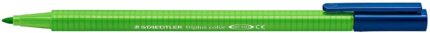 Staedtler Triplus Color 323 Pennarello a punta fine - Tratto di circa 1 mm - Inchiostro a base d'acqua - Colore verde giallo