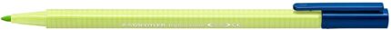 Staedtler Triplus Color 323 Pennarello a punta fine - Tratto 1 mm circa - Inchiostro a base d'acqua - Colore verde lime