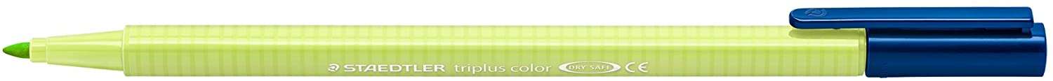 Staedtler Triplus Color 323 Pennarello a punta fine - Tratto 1 mm circa - Inchiostro a base d'acqua - Colore verde lime Staedtler Triplus Color 323 Pennarello a punta fine - Tratto 1 mm circa - Inchiostro a base d'acqua - Colore verde lime