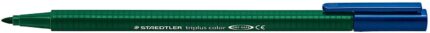 Staedtler Triplus Color 323 Pennarello a punta fine - Tratto 1 mm circa - Inchiostro a base d'acqua - Colore verde terra