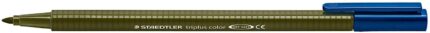 Staedtler Triplus Color 323 Pennarello a punta fine - Tratto circa 1 mm - Inchiostro a base d'acqua - Colore verde oliva
