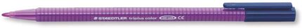 Staedtler Triplus Color 323 Pennarello a punta fine - Tratto 1 mm circa - Inchiostro a base d'acqua - Colore viola