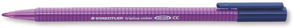 Staedtler Triplus Color 323 Pennarello a punta fine - Tratto 1 mm circa - Inchiostro a base d'acqua - Colore viola