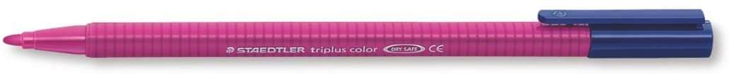 Staedtler Triplus Color 323 Pennarello a punta fine - Tratto circa 1 mm - Inchiostro a base d'acqua - Colore viola rossastro