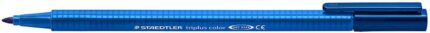 Staedtler Triplus Color 323 Pennarello a punta fine - Tratto circa 1 mm - Inchiostro a base d'acqua - Blu Delft